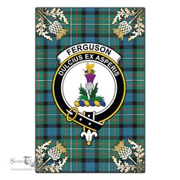 Scotstee Shop Ferguson Ancient Clan Crest Gold Thistle New Garden Flag, buffalo plaid garden flag,scottish clan flags,scottish clan flags uk,scottish family crest flags,scottish flag tartans,Scottish Tartan House Flag,Tartan Clan Flag,tartan day flag,Tartan Garden Flag,Clan Badge Tartan Flag,clan tartan flag,green tartan flag, scottish family crest flags,scottish clan flags,scottish clan flags uk,scottish family crest flags,scottish flag tartans,scottish tartan flag,tartan army flag