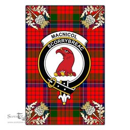 Scotstee Shop MacNicol of Scorrybreac Clan Crest Gold Thistle New Garden Flag, buffalo plaid garden flag,scottish clan flags,scottish clan flags uk,scottish family crest flags,scottish flag tartans,Scottish Tartan House Flag,Tartan Clan Flag,tartan day flag,Tartan Garden Flag,Clan Badge Tartan Flag,clan tartan flag,green tartan flag, scottish family crest flags,scottish clan flags,scottish clan flags uk,scottish family crest flags,scottish flag tartans,scottish tartan flag,tartan army flag