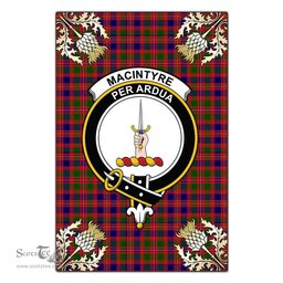 Scotstee Shop MacIntyre Modern Clan Crest Gold Thistle New Garden Flag, buffalo plaid garden flag,scottish clan flags,scottish clan flags uk,scottish family crest flags,scottish flag tartans,Scottish Tartan House Flag,Tartan Clan Flag,tartan day flag,Tartan Garden Flag,Clan Badge Tartan Flag,clan tartan flag,green tartan flag, scottish family crest flags,scottish clan flags,scottish clan flags uk,scottish family crest flags,scottish flag tartans,scottish tartan flag,tartan army flag
