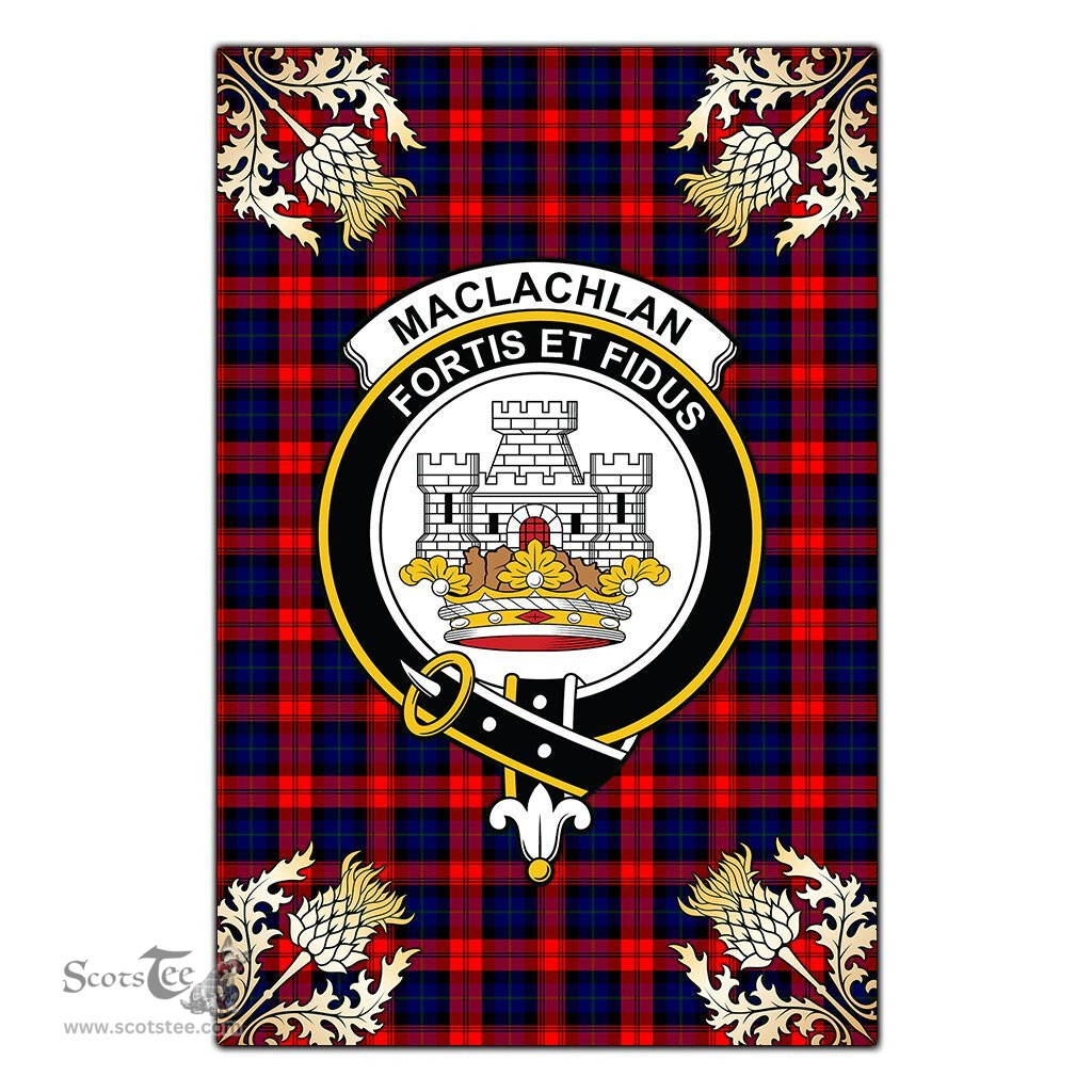 Scotstee Shop MacLachlan Modern Clan Crest Gold Thistle New Garden Flag, buffalo plaid garden flag,scottish clan flags,scottish clan flags uk,scottish family crest flags,scottish flag tartans,Scottish Tartan House Flag,Tartan Clan Flag,tartan day flag,Tartan Garden Flag,Clan Badge Tartan Flag,clan tartan flag,green tartan flag, scottish family crest flags,scottish clan flags,scottish clan flags uk,scottish family crest flags,scottish flag tartans,scottish tartan flag,tartan army flag