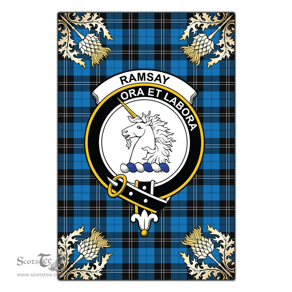 Scotstee Shop Ramsay Blue Ancient Clan Crest Gold Thistle New Garden Flag, buffalo plaid garden flag,scottish clan flags,scottish clan flags uk,scottish family crest flags,scottish flag tartans,Scottish Tartan House Flag,Tartan Clan Flag,tartan day flag,Tartan Garden Flag,Clan Badge Tartan Flag,clan tartan flag,green tartan flag, scottish family crest flags,scottish clan flags,scottish clan flags uk,scottish family crest flags,scottish flag tartans,scottish tartan flag,tartan army flag