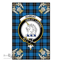 Scotstee Shop Ramsay Blue Ancient Clan Crest Gold Thistle New Garden Flag, buffalo plaid garden flag,scottish clan flags,scottish clan flags uk,scottish family crest flags,scottish flag tartans,Scottish Tartan House Flag,Tartan Clan Flag,tartan day flag,Tartan Garden Flag,Clan Badge Tartan Flag,clan tartan flag,green tartan flag, scottish family crest flags,scottish clan flags,scottish clan flags uk,scottish family crest flags,scottish flag tartans,scottish tartan flag,tartan army flag