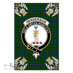 Scotstee Shop Henderson Modern Clan Crest Gold Thistle New Garden Flag, buffalo plaid garden flag,scottish clan flags,scottish clan flags uk,scottish family crest flags,scottish flag tartans,Scottish Tartan House Flag,Tartan Clan Flag,tartan day flag,Tartan Garden Flag,Clan Badge Tartan Flag,clan tartan flag,green tartan flag, scottish family crest flags,scottish clan flags,scottish clan flags uk,scottish family crest flags,scottish flag tartans,scottish tartan flag,tartan army flag