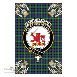 Scotstee Shop Farquharson Ancient Clan Crest Gold Thistle New Garden Flag, buffalo plaid garden flag,scottish clan flags,scottish clan flags uk,scottish family crest flags,scottish flag tartans,Scottish Tartan House Flag,Tartan Clan Flag,tartan day flag,Tartan Garden Flag,Clan Badge Tartan Flag,clan tartan flag,green tartan flag, scottish family crest flags,scottish clan flags,scottish clan flags uk,scottish family crest flags,scottish flag tartans,scottish tartan flag,tartan army flag