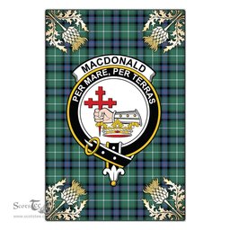 Scotstee Shop MacDonald of the Isles Hunting Ancient Clan Crest Gold Thistle New Garden Flag, buffalo plaid garden flag,scottish clan flags,scottish clan flags uk,scottish family crest flags,scottish flag tartans,Scottish Tartan House Flag,Tartan Clan Flag,tartan day flag,Tartan Garden Flag,Clan Badge Tartan Flag,clan tartan flag,green tartan flag, scottish family crest flags,scottish clan flags,scottish clan flags uk,scottish family crest flags,scottish flag tartans,scottish tartan flag,tartan army flag