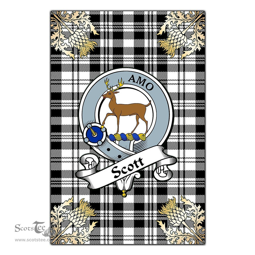 Scotstee Shop Scott Black White Modern Clan Crest Gold Thistle New Garden Flag, buffalo plaid garden flag,scottish clan flags,scottish clan flags uk,scottish family crest flags,scottish flag tartans,Scottish Tartan House Flag,Tartan Clan Flag,tartan day flag,Tartan Garden Flag,Clan Badge Tartan Flag,clan tartan flag,green tartan flag, scottish family crest flags,scottish clan flags,scottish clan flags uk,scottish family crest flags,scottish flag tartans,scottish tartan flag,tartan army flag