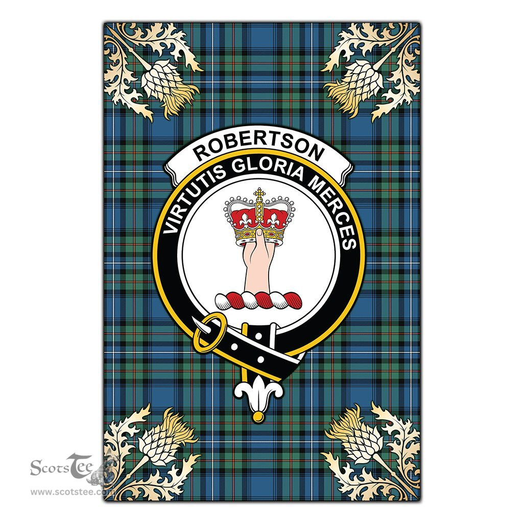 Scotstee Shop Robertson Hunting Ancient Clan Crest Gold Thistle New Garden Flag, buffalo plaid garden flag,scottish clan flags,scottish clan flags uk,scottish family crest flags,scottish flag tartans,Scottish Tartan House Flag,Tartan Clan Flag,tartan day flag,Tartan Garden Flag,Clan Badge Tartan Flag,clan tartan flag,green tartan flag, scottish family crest flags,scottish clan flags,scottish clan flags uk,scottish family crest flags,scottish flag tartans,scottish tartan flag,tartan army flag