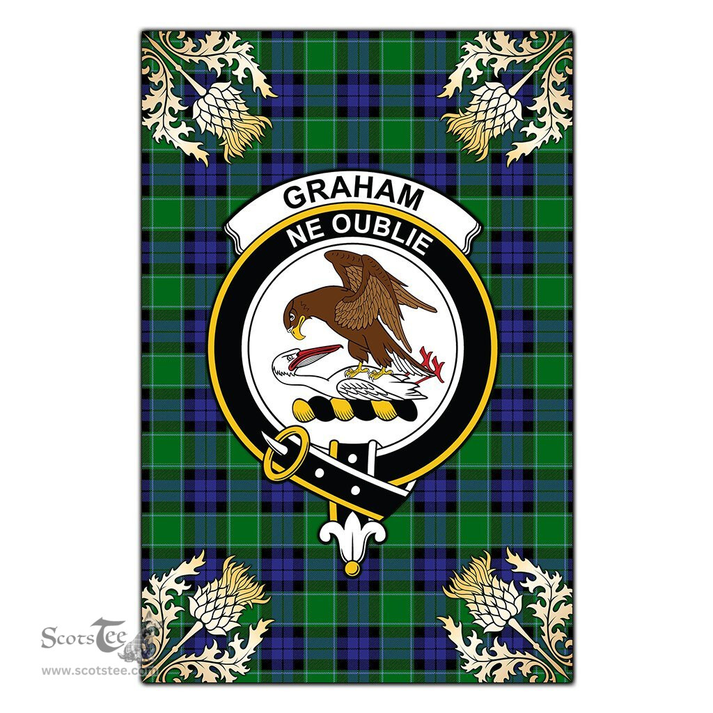 Scotstee Shop Graham of Menteith Modern Clan Crest Gold Thistle New Garden Flag, buffalo plaid garden flag,scottish clan flags,scottish clan flags uk,scottish family crest flags,scottish flag tartans,Scottish Tartan House Flag,Tartan Clan Flag,tartan day flag,Tartan Garden Flag,Clan Badge Tartan Flag,clan tartan flag,green tartan flag, scottish family crest flags,scottish clan flags,scottish clan flags uk,scottish family crest flags,scottish flag tartans,scottish tartan flag,tartan army flag