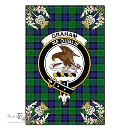Scotstee Shop Graham of Menteith Modern Clan Crest Gold Thistle New Garden Flag, buffalo plaid garden flag,scottish clan flags,scottish clan flags uk,scottish family crest flags,scottish flag tartans,Scottish Tartan House Flag,Tartan Clan Flag,tartan day flag,Tartan Garden Flag,Clan Badge Tartan Flag,clan tartan flag,green tartan flag, scottish family crest flags,scottish clan flags,scottish clan flags uk,scottish family crest flags,scottish flag tartans,scottish tartan flag,tartan army flag
