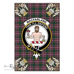 Scotstee Shop MacFarlane Hunting Modern Clan Crest Gold Thistle New Garden Flag, buffalo plaid garden flag,scottish clan flags,scottish clan flags uk,scottish family crest flags,scottish flag tartans,Scottish Tartan House Flag,Tartan Clan Flag,tartan day flag,Tartan Garden Flag,Clan Badge Tartan Flag,clan tartan flag,green tartan flag, scottish family crest flags,scottish clan flags,scottish clan flags uk,scottish family crest flags,scottish flag tartans,scottish tartan flag,tartan army flag