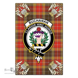 Scotstee Shop Buchanan Old Set Weathered Clan Crest Gold Thistle New Garden Flag, buffalo plaid garden flag,scottish clan flags,scottish clan flags uk,scottish family crest flags,scottish flag tartans,Scottish Tartan House Flag,Tartan Clan Flag,tartan day flag,Tartan Garden Flag,Clan Badge Tartan Flag,clan tartan flag,green tartan flag, scottish family crest flags,scottish clan flags,scottish clan flags uk,scottish family crest flags,scottish flag tartans,scottish tartan flag,tartan army flag