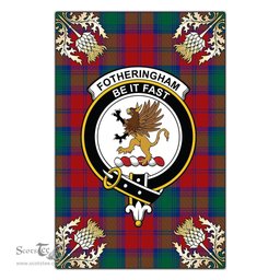 Scotstee Shop Fotheringham Modern Clan Crest Gold Thistle New Garden Flag, buffalo plaid garden flag,scottish clan flags,scottish clan flags uk,scottish family crest flags,scottish flag tartans,Scottish Tartan House Flag,Tartan Clan Flag,tartan day flag,Tartan Garden Flag,Clan Badge Tartan Flag,clan tartan flag,green tartan flag, scottish family crest flags,scottish clan flags,scottish clan flags uk,scottish family crest flags,scottish flag tartans,scottish tartan flag,tartan army flag