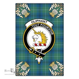 Scotstee Shop Oliphant Ancient Clan Crest Gold Thistle New Garden Flag, buffalo plaid garden flag,scottish clan flags,scottish clan flags uk,scottish family crest flags,scottish flag tartans,Scottish Tartan House Flag,Tartan Clan Flag,tartan day flag,Tartan Garden Flag,Clan Badge Tartan Flag,clan tartan flag,green tartan flag, scottish family crest flags,scottish clan flags,scottish clan flags uk,scottish family crest flags,scottish flag tartans,scottish tartan flag,tartan army flag