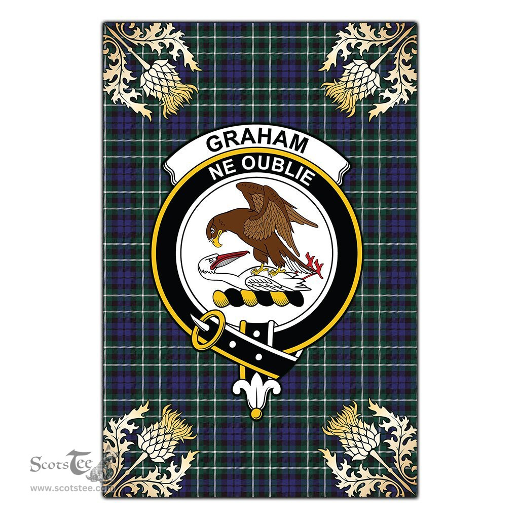Scotstee Shop Graham of Montrose Modern Clan Crest Gold Thistle New Garden Flag, buffalo plaid garden flag,scottish clan flags,scottish clan flags uk,scottish family crest flags,scottish flag tartans,Scottish Tartan House Flag,Tartan Clan Flag,tartan day flag,Tartan Garden Flag,Clan Badge Tartan Flag,clan tartan flag,green tartan flag, scottish family crest flags,scottish clan flags,scottish clan flags uk,scottish family crest flags,scottish flag tartans,scottish tartan flag,tartan army flag