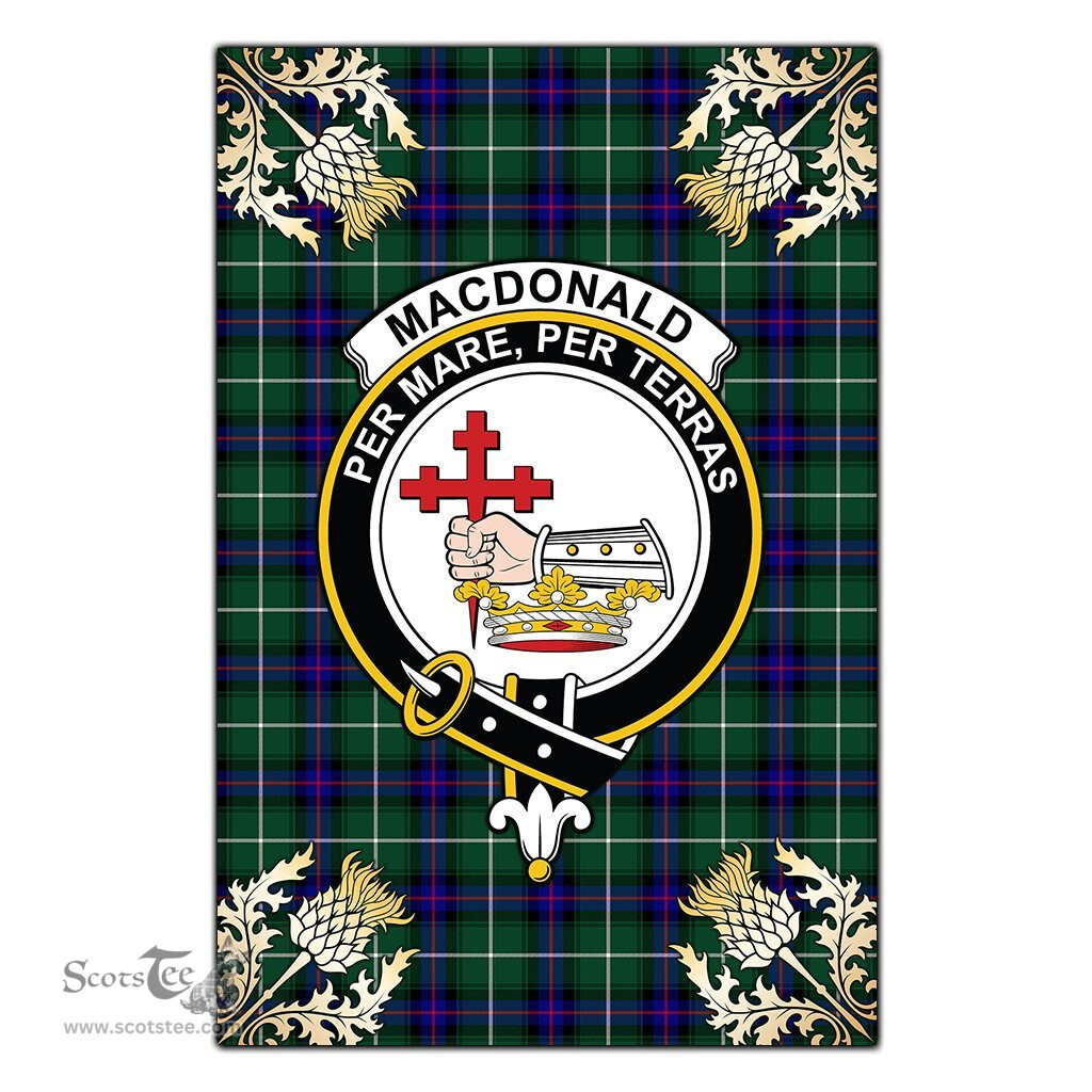 Scotstee Shop MacDonald of the Isles Hunting Modern Clan Crest Gold Thistle New Garden Flag, buffalo plaid garden flag,scottish clan flags,scottish clan flags uk,scottish family crest flags,scottish flag tartans,Scottish Tartan House Flag,Tartan Clan Flag,tartan day flag,Tartan Garden Flag,Clan Badge Tartan Flag,clan tartan flag,green tartan flag, scottish family crest flags,scottish clan flags,scottish clan flags uk,scottish family crest flags,scottish flag tartans,scottish tartan flag,tartan army flag
