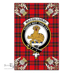 Scotstee Shop MacGillivray Modern Clan Crest Gold Thistle New Garden Flag, buffalo plaid garden flag,scottish clan flags,scottish clan flags uk,scottish family crest flags,scottish flag tartans,Scottish Tartan House Flag,Tartan Clan Flag,tartan day flag,Tartan Garden Flag,Clan Badge Tartan Flag,clan tartan flag,green tartan flag, scottish family crest flags,scottish clan flags,scottish clan flags uk,scottish family crest flags,scottish flag tartans,scottish tartan flag,tartan army flag