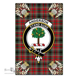 Scotstee Shop Anderson of Arbrake Clan Crest Gold Thistle New Garden Flag, buffalo plaid garden flag,scottish clan flags,scottish clan flags uk,scottish family crest flags,scottish flag tartans,Scottish Tartan House Flag,Tartan Clan Flag,tartan day flag,Tartan Garden Flag,Clan Badge Tartan Flag,clan tartan flag,green tartan flag, scottish family crest flags,scottish clan flags,scottish clan flags uk,scottish family crest flags,scottish flag tartans,scottish tartan flag,tartan army flag