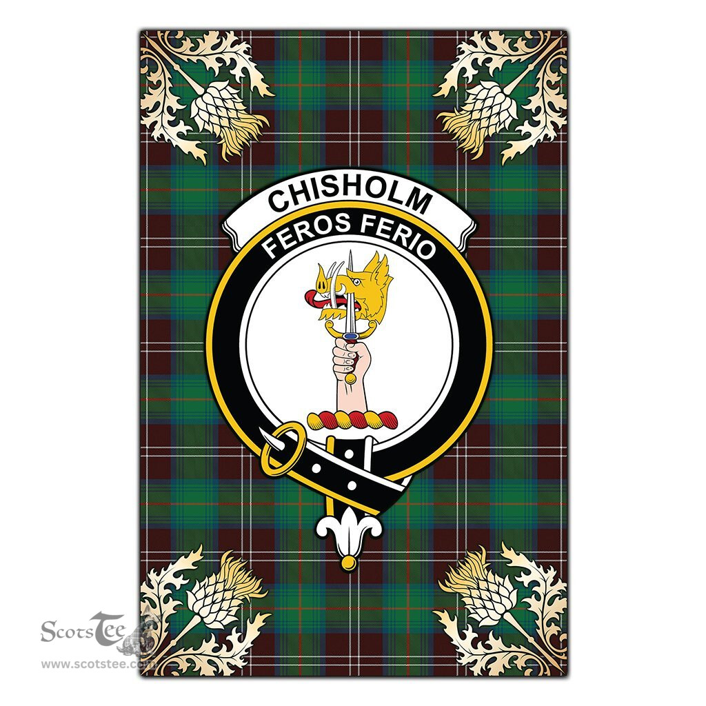 Scotstee Shop Chisholm Hunting Ancient Clan Crest Gold Thistle New Garden Flag, buffalo plaid garden flag,scottish clan flags,scottish clan flags uk,scottish family crest flags,scottish flag tartans,Scottish Tartan House Flag,Tartan Clan Flag,tartan day flag,Tartan Garden Flag,Clan Badge Tartan Flag,clan tartan flag,green tartan flag, scottish family crest flags,scottish clan flags,scottish clan flags uk,scottish family crest flags,scottish flag tartans,scottish tartan flag,tartan army flag