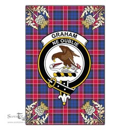 Scotstee Shop Graham of Menteith Red Clan Crest Gold Thistle New Garden Flag, buffalo plaid garden flag,scottish clan flags,scottish clan flags uk,scottish family crest flags,scottish flag tartans,Scottish Tartan House Flag,Tartan Clan Flag,tartan day flag,Tartan Garden Flag,Clan Badge Tartan Flag,clan tartan flag,green tartan flag, scottish family crest flags,scottish clan flags,scottish clan flags uk,scottish family crest flags,scottish flag tartans,scottish tartan flag,tartan army flag
