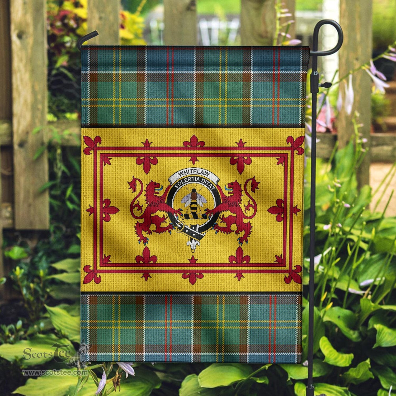 Scotstee Shop Tartan Flag Clan Whitelaw Garden Flag With Lion Rampant Scottish, Tartan Garden Flag, Tartan Flag, Tartan House Flag, Plaid Flag, Christmas Plaid Flag, scottish clan flags uk,scottish family crest flags,scottish flag tartans,scottish tartan flag