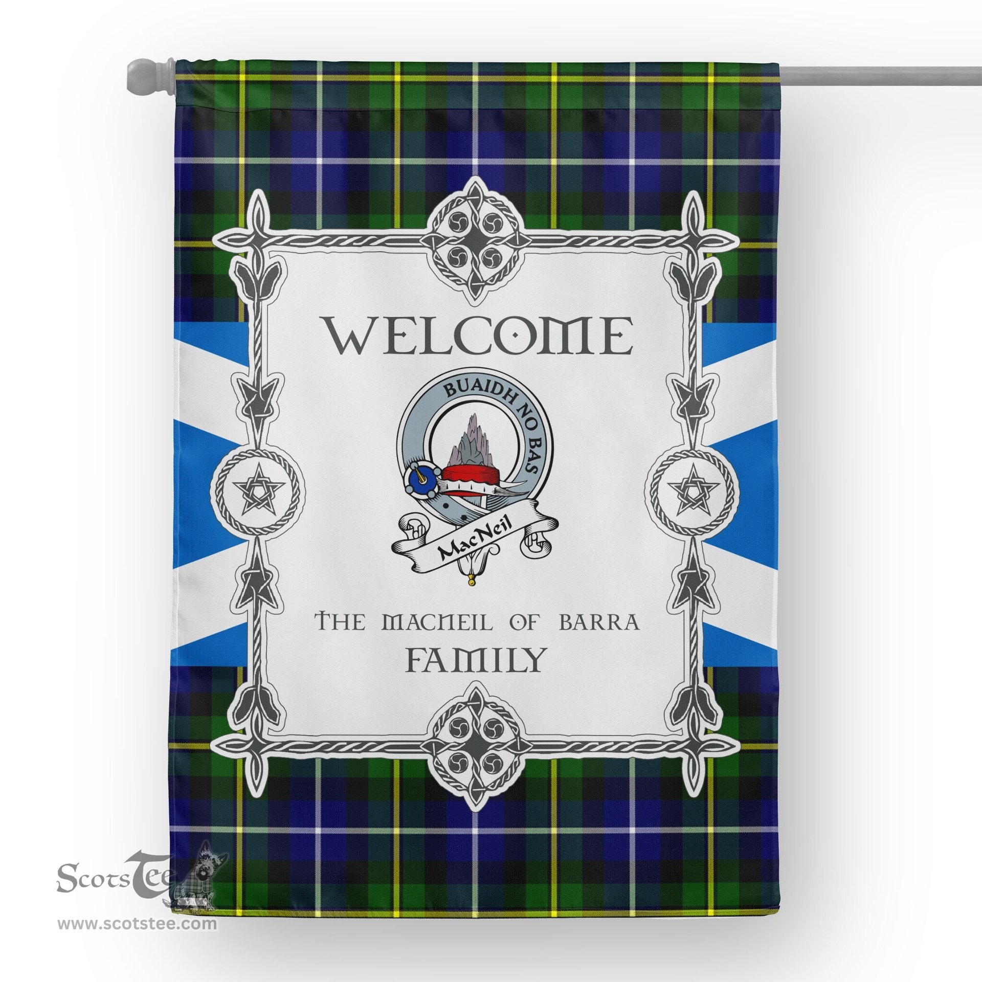 MacNeill Of Barra Modern Tartan Garden Flag Clan Badge Tartan Flag Scottish Tartan House Flag, tartan garden flag, Tartan Flag, Crest Garden Flag, Garden Flag, Ireland Garden Flag, Family Crest, Custom Flag, Custom Garden Flag, Ireland Custom Flag, clan tartan flags