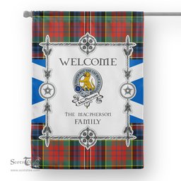 Scotstee Shop MacPherson Ancient Tartan Garden Flag Clan Badge Tartan Flag Scottish Tartan House Flag, tartan garden flag, Tartan Flag, Crest Garden Flag, Garden Flag, Ireland Garden Flag, Family Crest, Custom Flag, Custom Garden Flag, Ireland Custom Flag, clan tartan flags