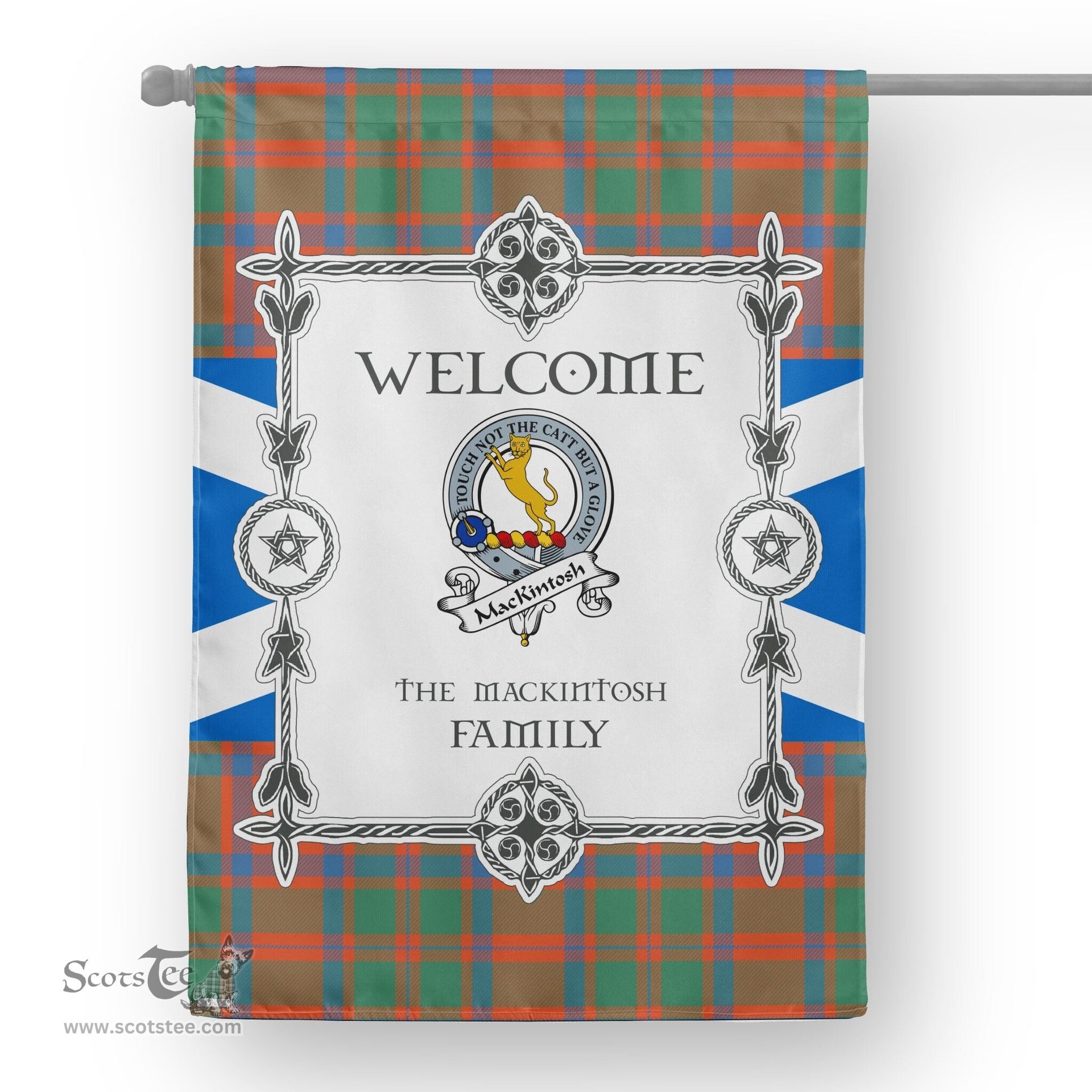 MacKintosh Ancient Tartan Garden Flag Clan Badge Tartan Flag Scottish Tartan House Flag, tartan garden flag, Tartan Flag, Crest Garden Flag, Garden Flag, Ireland Garden Flag, Family Crest, Custom Flag, Custom Garden Flag, Ireland Custom Flag, clan tartan flags
