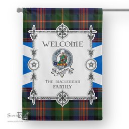 MacLennan Tartan Garden Flag Clan Badge Tartan Flag Scottish Tartan House Flag, tartan garden flag, Tartan Flag, Crest Garden Flag, Garden Flag, Ireland Garden Flag, Family Crest, Custom Flag, Custom Garden Flag, Ireland Custom Flag, clan tartan flags