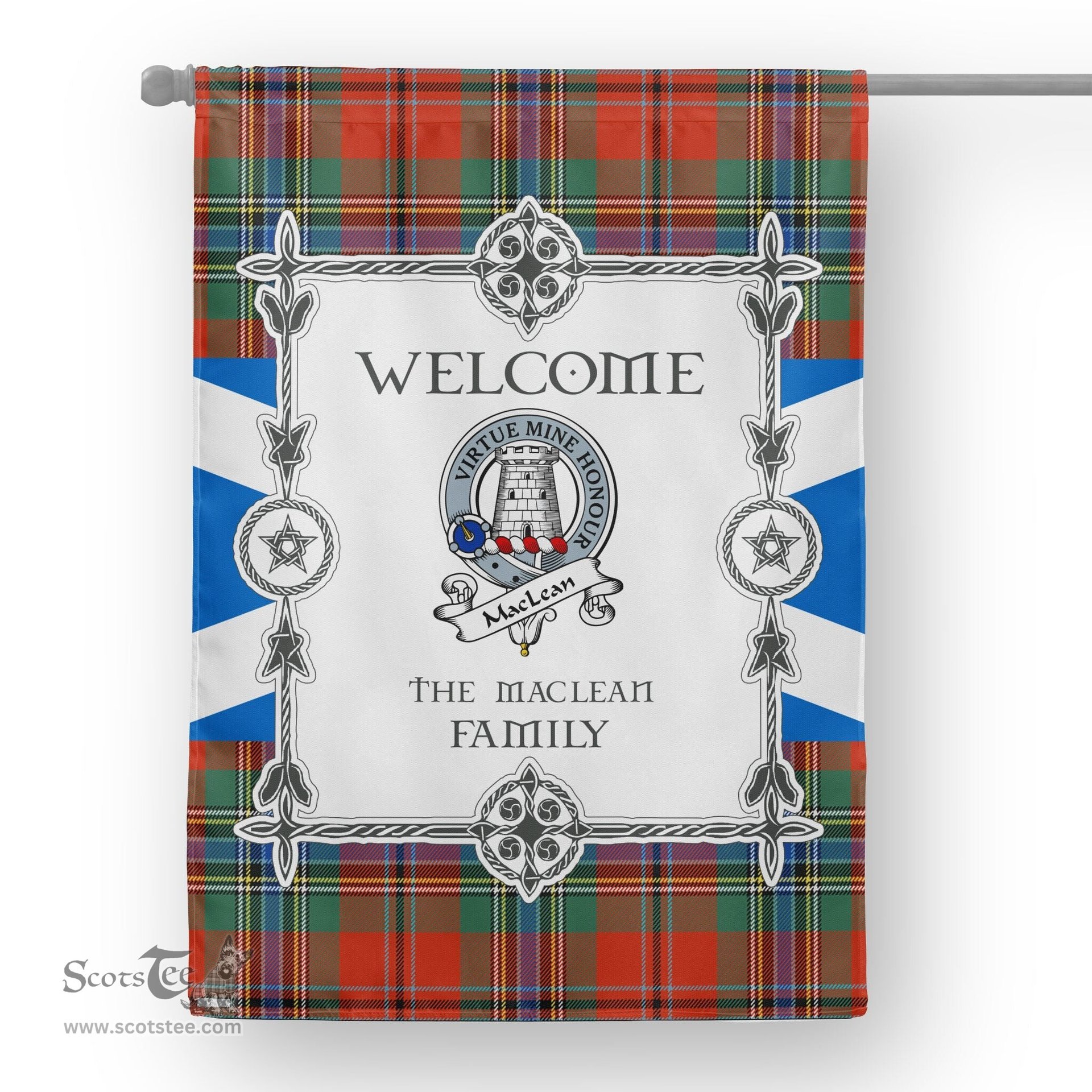 MacLean Of Duart Ancient Tartan Garden Flag Clan Badge Tartan Flag Scottish Tartan House Flag, tartan garden flag, Tartan Flag, Crest Garden Flag, Garden Flag, Ireland Garden Flag, Family Crest, Custom Flag, Custom Garden Flag, Ireland Custom Flag, clan tartan flags