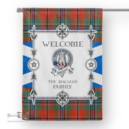 MacLean Of Duart Ancient Tartan Garden Flag Clan Badge Tartan Flag Scottish Tartan House Flag, tartan garden flag, Tartan Flag, Crest Garden Flag, Garden Flag, Ireland Garden Flag, Family Crest, Custom Flag, Custom Garden Flag, Ireland Custom Flag, clan tartan flags