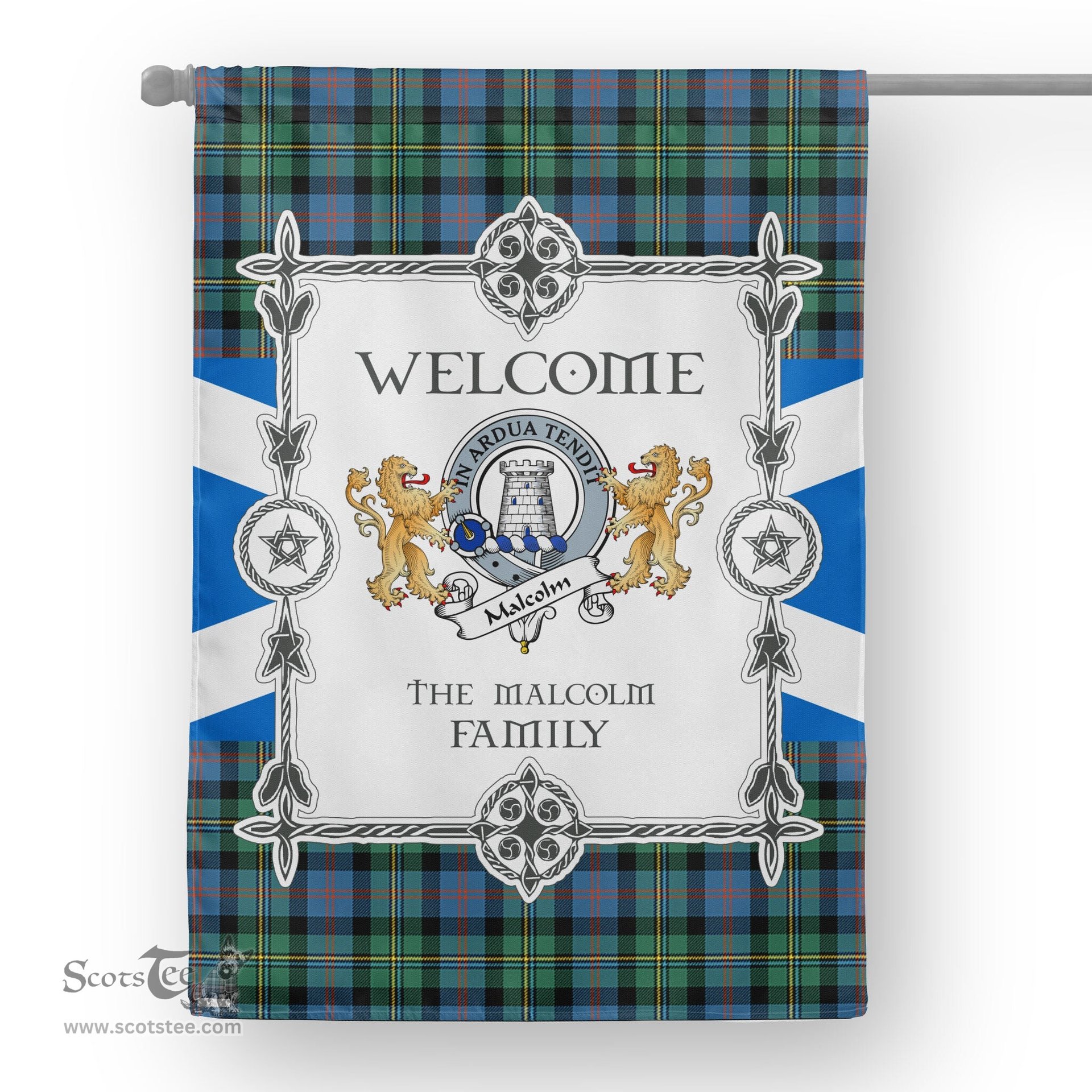 Malcolm Ancient Tartan Garden Flag Clan Badge Tartan Flag Scottish Tartan House Flag, tartan garden flag, Tartan Flag, Crest Garden Flag, Garden Flag, Ireland Garden Flag, Family Crest, Custom Flag, Custom Garden Flag, Ireland Custom Flag, clan tartan flags