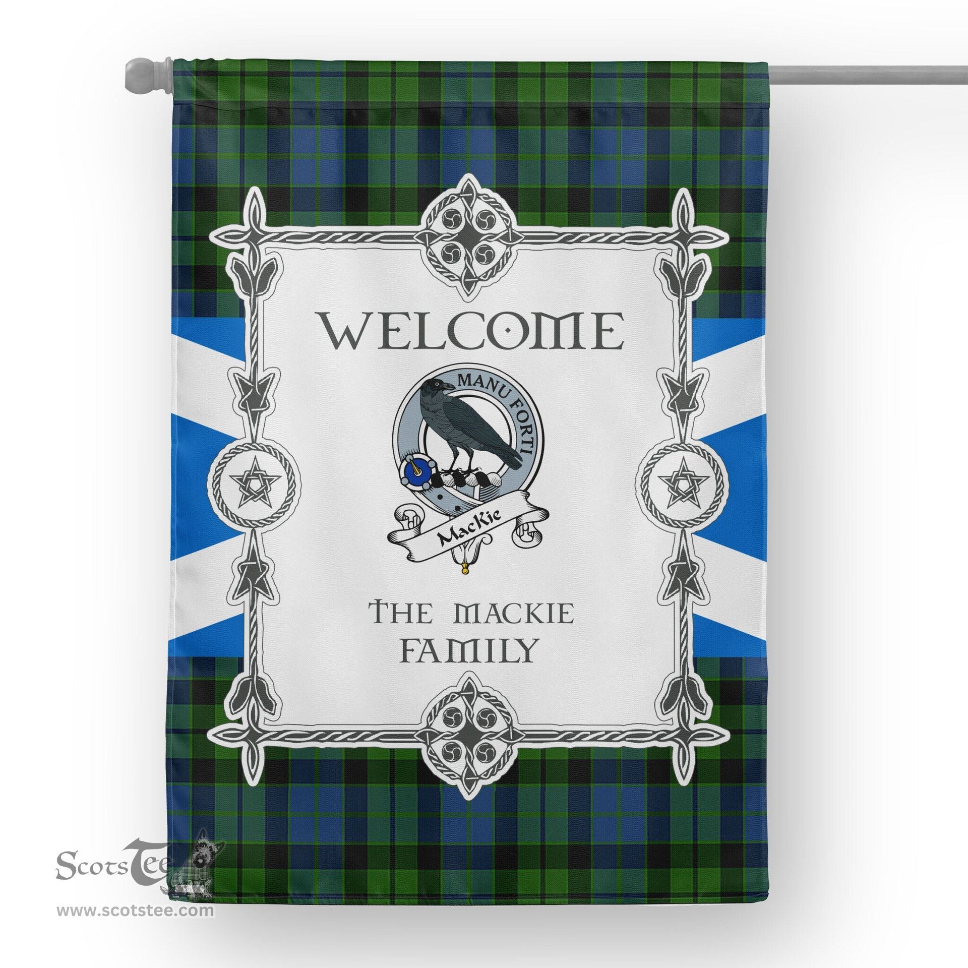 MacKie Tartan Garden Flag Clan Badge Tartan Flag Scottish Tartan House Flag, tartan garden flag, Tartan Flag, Crest Garden Flag, Garden Flag, Ireland Garden Flag, Family Crest, Custom Flag, Custom Garden Flag, Ireland Custom Flag, clan tartan flags