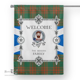 Menzies Green Ancient Tartan Garden Flag Clan Badge Tartan Flag Scottish Tartan House Flag, tartan garden flag, Tartan Flag, Crest Garden Flag, Garden Flag, Ireland Garden Flag, Family Crest, Custom Flag, Custom Garden Flag, Ireland Custom Flag, clan tartan flags