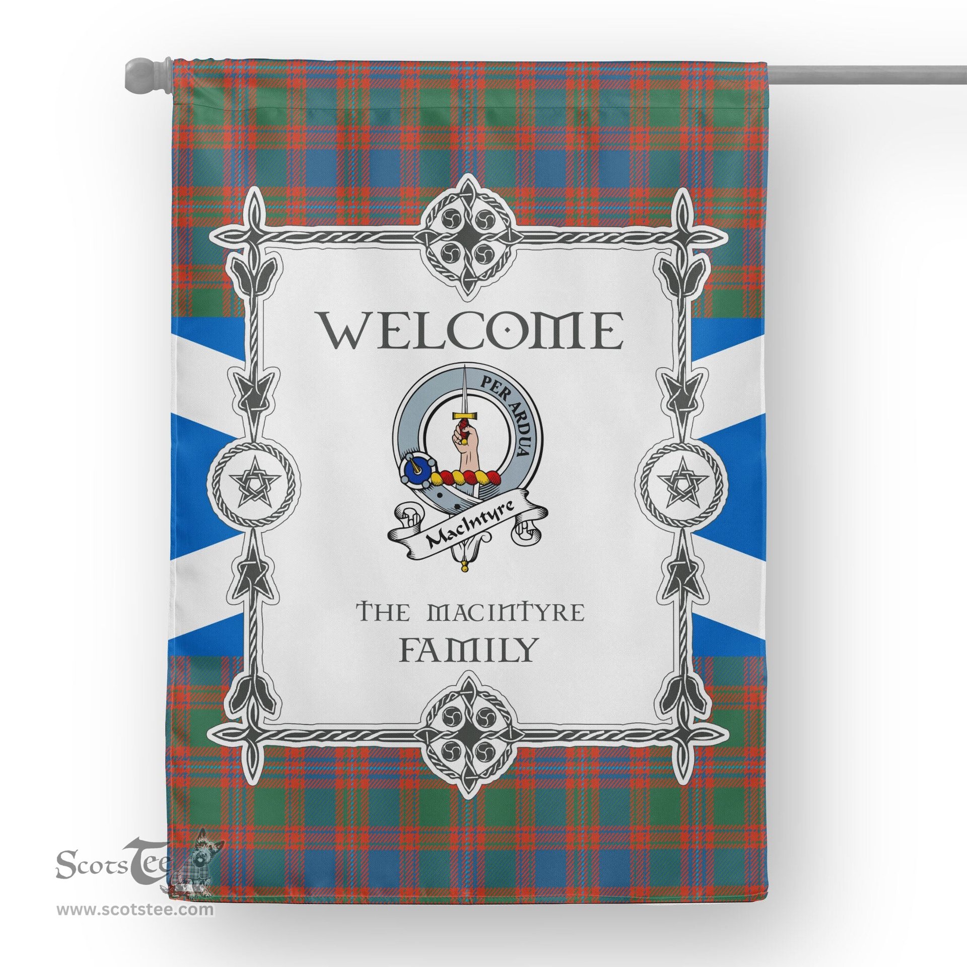 MacIntyre Ancient Tartan Garden Flag Clan Badge Tartan Flag Scottish Tartan House Flag, tartan garden flag, Tartan Flag, Crest Garden Flag, Garden Flag, Ireland Garden Flag, Family Crest, Custom Flag, Custom Garden Flag, Ireland Custom Flag, clan tartan flags