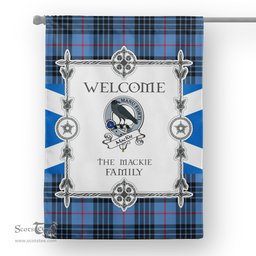 MacKie Ancient Tartan Garden Flag Clan Badge Tartan Flag Scottish Tartan House Flag, tartan garden flag, Tartan Flag, Crest Garden Flag, Garden Flag, Ireland Garden Flag, Family Crest, Custom Flag, Custom Garden Flag, Ireland Custom Flag, clan tartan flags