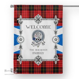 MacQueen Tartan Garden Flag Clan Badge Tartan Flag Scottish Tartan House Flag, tartan garden flag, Tartan Flag, Crest Garden Flag, Garden Flag, Ireland Garden Flag, Family Crest, Custom Flag, Custom Garden Flag, Ireland Custom Flag, clan tartan flags