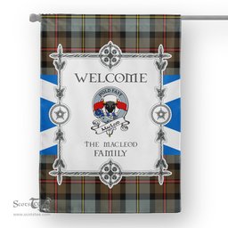 MacLeod Of Harris Weathered Tartan Garden Flag Clan Badge Tartan Flag Scottish Tartan House Flag, tartan garden flag, Tartan Flag, Crest Garden Flag, Garden Flag, Ireland Garden Flag, Family Crest, Custom Flag, Custom Garden Flag, Ireland Custom Flag, clan tartan flags