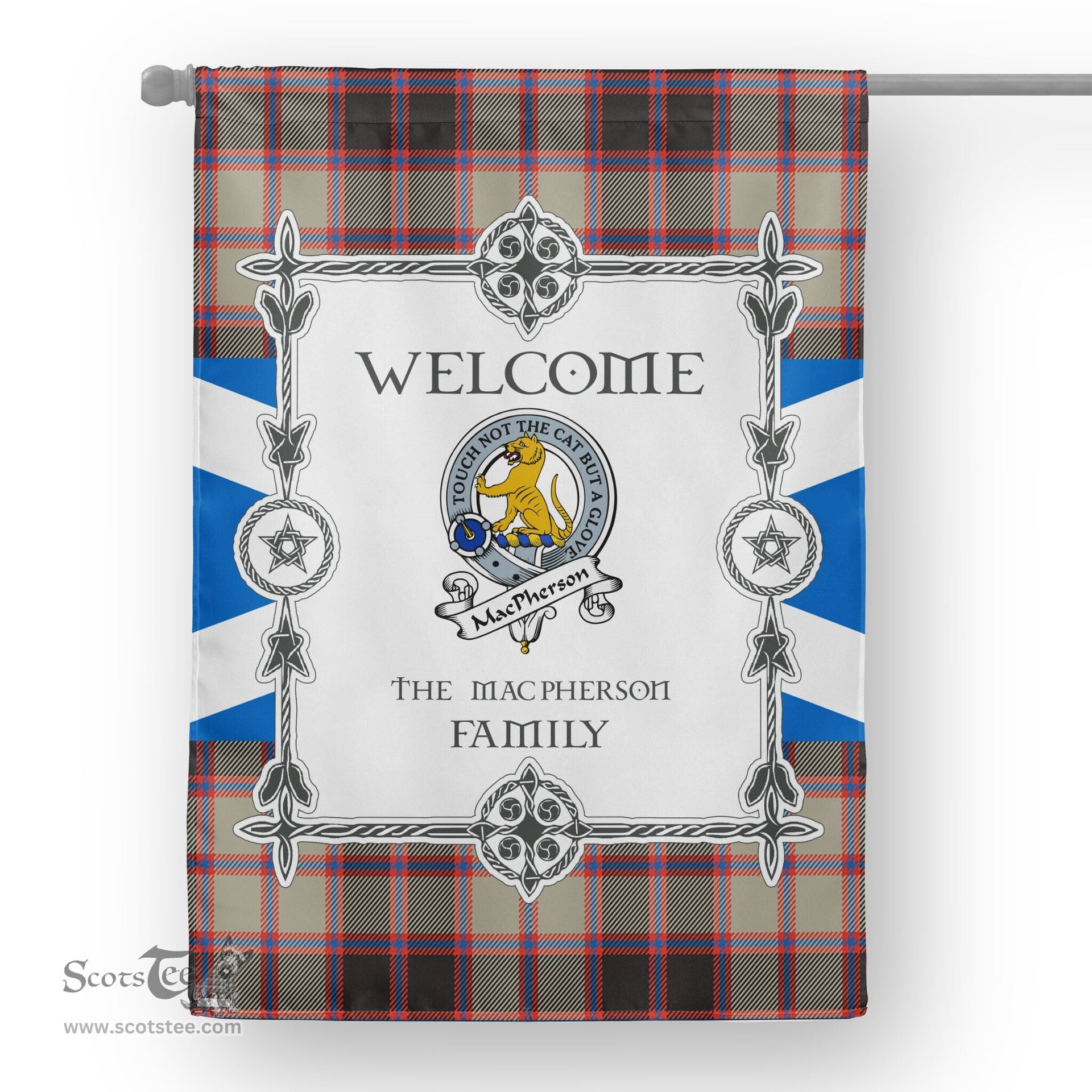 MacPherson Hunting Ancient Tartan Garden Flag Clan Badge Tartan Flag Scottish Tartan House Flag, tartan garden flag, Tartan Flag, Crest Garden Flag, Garden Flag, Ireland Garden Flag, Family Crest, Custom Flag, Custom Garden Flag, Ireland Custom Flag, clan tartan flags