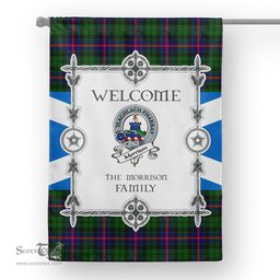 Morrison Tartan Garden Flag Clan Badge Tartan Flag Scottish Tartan House Flag, tartan garden flag, Tartan Flag, Crest Garden Flag, Garden Flag, Ireland Garden Flag, Family Crest, Custom Flag, Custom Garden Flag, Ireland Custom Flag, clan tartan flags