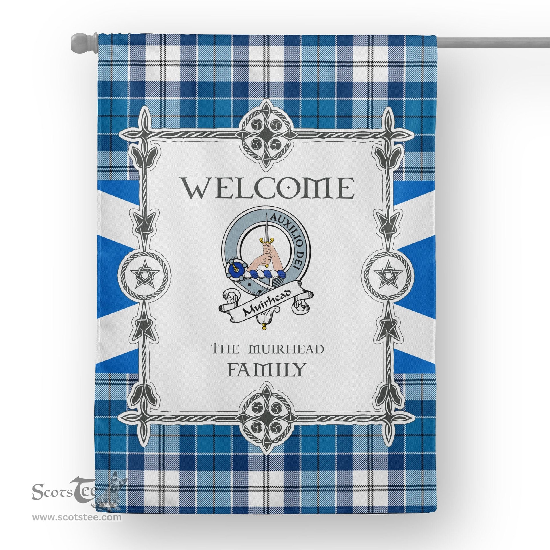 Muirhead Blue Tartan Garden Flag Clan Badge Tartan Flag Scottish Tartan House Flag, tartan garden flag, Tartan Flag, Crest Garden Flag, Garden Flag, Ireland Garden Flag, Family Crest, Custom Flag, Custom Garden Flag, Ireland Custom Flag, clan tartan flags