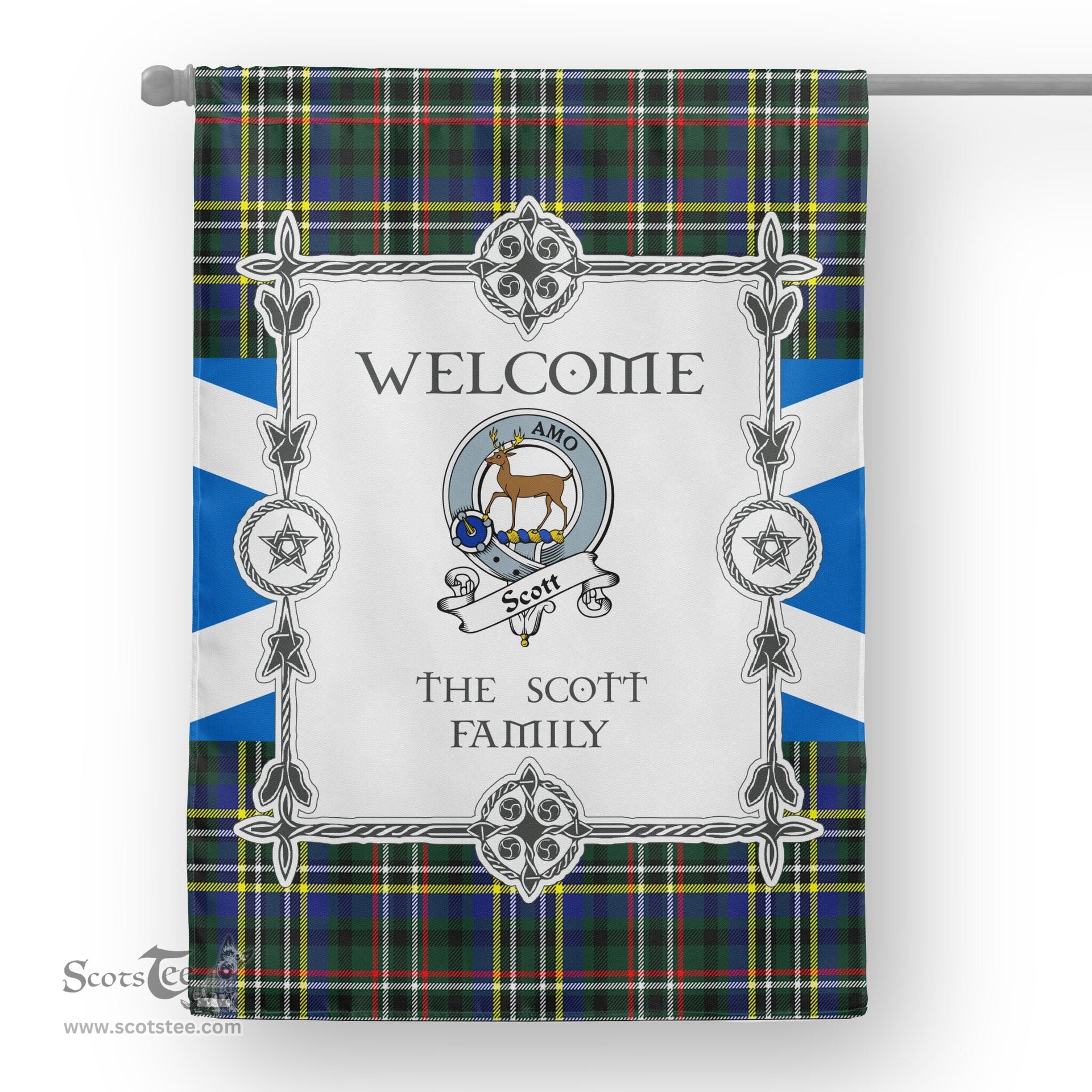 Scott Green Modern Tartan Garden Flag Clan Badge Tartan Flag Scottish Tartan House Flag, tartan garden flag, Tartan Flag, Crest Garden Flag, Garden Flag, Ireland Garden Flag, Family Crest, Custom Flag, Custom Garden Flag, Ireland Custom Flag, clan tartan flags