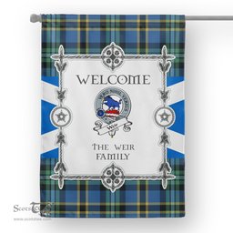 Weir Ancient Tartan Garden Flag Clan Badge Tartan Flag Scottish Tartan House Flag, tartan garden flag, Tartan Flag, Crest Garden Flag, Garden Flag, Ireland Garden Flag, Family Crest, Custom Flag, Custom Garden Flag, Ireland Custom Flag, clan tartan flags