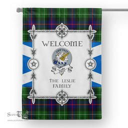 Leslie Hunting Tartan Garden Flag Clan Badge Tartan Flag Scottish Tartan House Flag, tartan garden flag, Tartan Flag, Crest Garden Flag, Garden Flag, Ireland Garden Flag, Family Crest, Custom Flag, Custom Garden Flag, Ireland Custom Flag, clan tartan flags