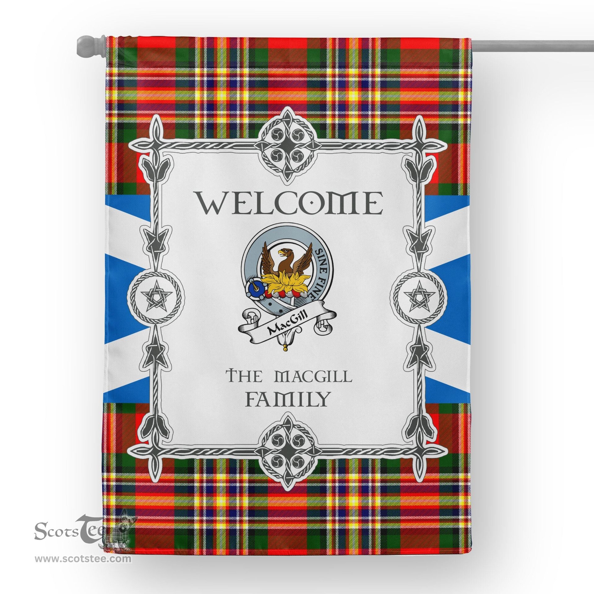 MacGill Tartan Garden Flag Clan Badge Tartan Flag Scottish Tartan House Flag, tartan garden flag, Tartan Flag, Crest Garden Flag, Garden Flag, Ireland Garden Flag, Family Crest, Custom Flag, Custom Garden Flag, Ireland Custom Flag, clan tartan flags