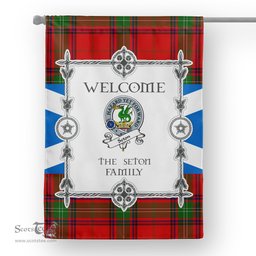 Seton Tartan Garden Flag Clan Badge Tartan Flag Scottish Tartan House Flag, tartan garden flag, Tartan Flag, Crest Garden Flag, Garden Flag, Ireland Garden Flag, Family Crest, Custom Flag, Custom Garden Flag, Ireland Custom Flag, clan tartan flags