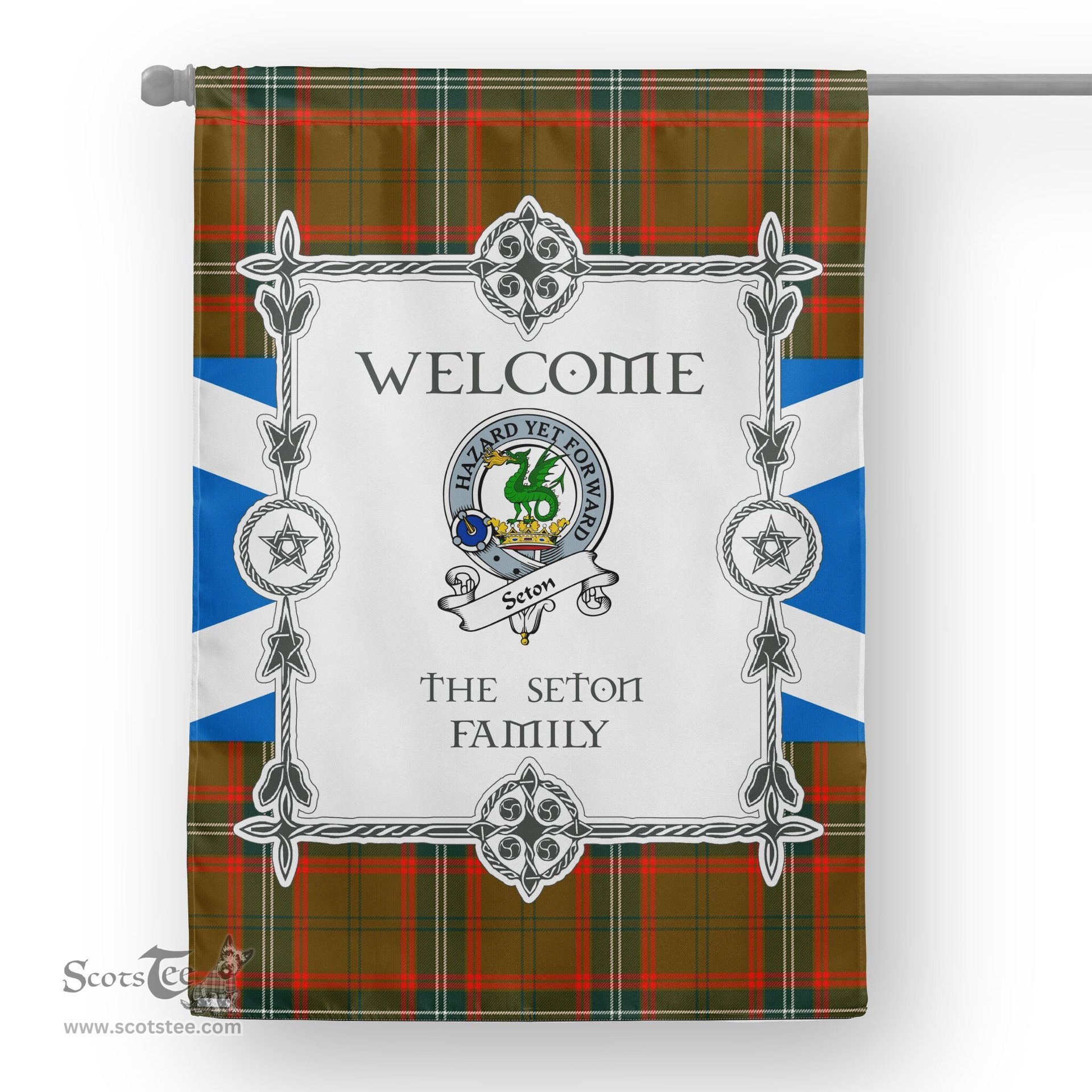 Seton Hunting Modern Tartan Garden Flag Clan Badge Tartan Flag Scottish Tartan House Flag, tartan garden flag, Tartan Flag, Crest Garden Flag, Garden Flag, Ireland Garden Flag, Family Crest, Custom Flag, Custom Garden Flag, Ireland Custom Flag, clan tartan flags