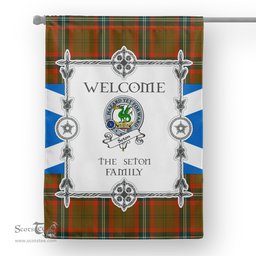 Seton Hunting Modern Tartan Garden Flag Clan Badge Tartan Flag Scottish Tartan House Flag, tartan garden flag, Tartan Flag, Crest Garden Flag, Garden Flag, Ireland Garden Flag, Family Crest, Custom Flag, Custom Garden Flag, Ireland Custom Flag, clan tartan flags
