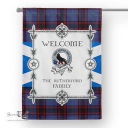 Rutherford Hunting Tartan Garden Flag Clan Badge Tartan Flag Scottish Tartan House Flag, tartan garden flag, Tartan Flag, Crest Garden Flag, Garden Flag, Ireland Garden Flag, Family Crest, Custom Flag, Custom Garden Flag, Ireland Custom Flag, clan tartan flags