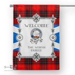 Wemyss Tartan Garden Flag Clan Badge Tartan Flag Scottish Tartan House Flag, tartan garden flag, Tartan Flag, Crest Garden Flag, Garden Flag, Ireland Garden Flag, Family Crest, Custom Flag, Custom Garden Flag, Ireland Custom Flag, clan tartan flags