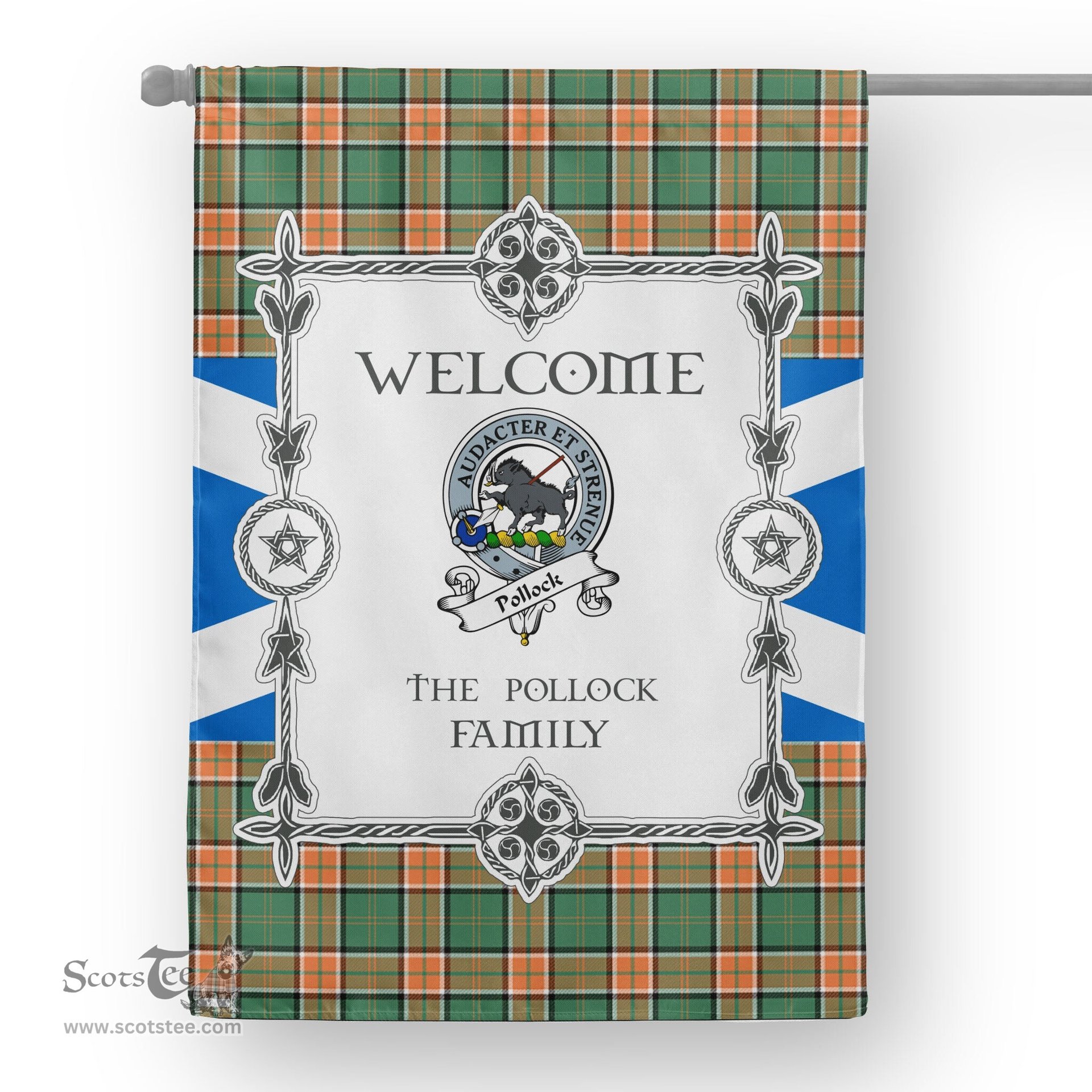 Pollock Hunting Tartan Garden Flag Clan Badge Tartan Flag Scottish Tartan House Flag, tartan garden flag, Tartan Flag, Crest Garden Flag, Garden Flag, Ireland Garden Flag, Family Crest, Custom Flag, Custom Garden Flag, Ireland Custom Flag, clan tartan flags
